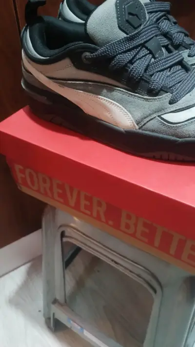 Zapatillas deportivas Puma gris y negro - miniatura 6