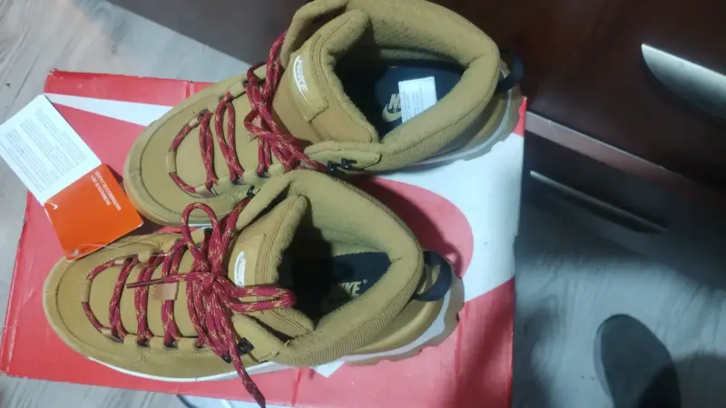 Botas Nike de cuero marrón para hombre - 6