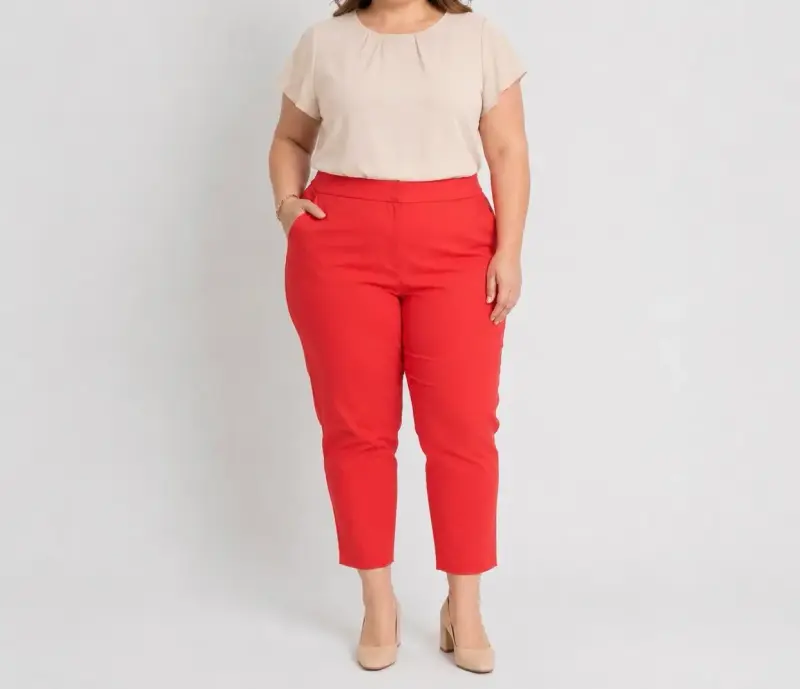 Pantalón formal rojo Lorenzo di Pontti – Talla 48 - 4