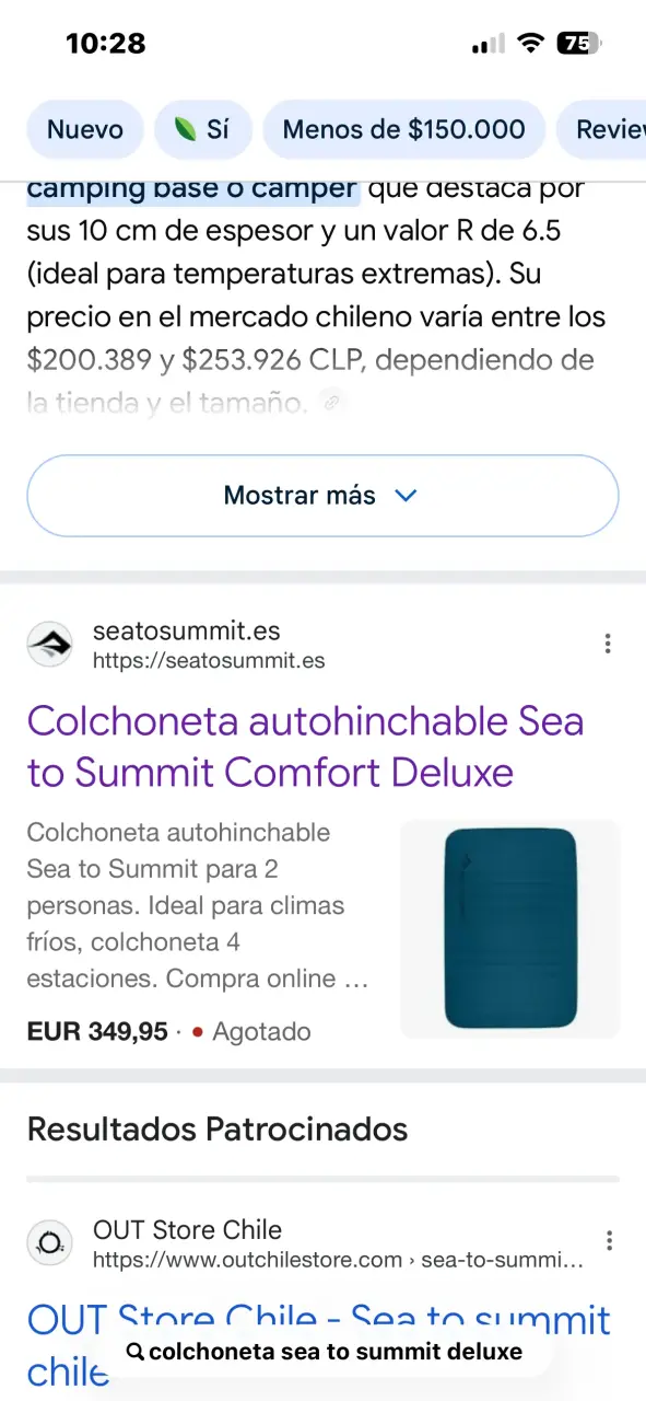 Colchoneta autohinchable Sea to Summit Comfort Deluxe - 1