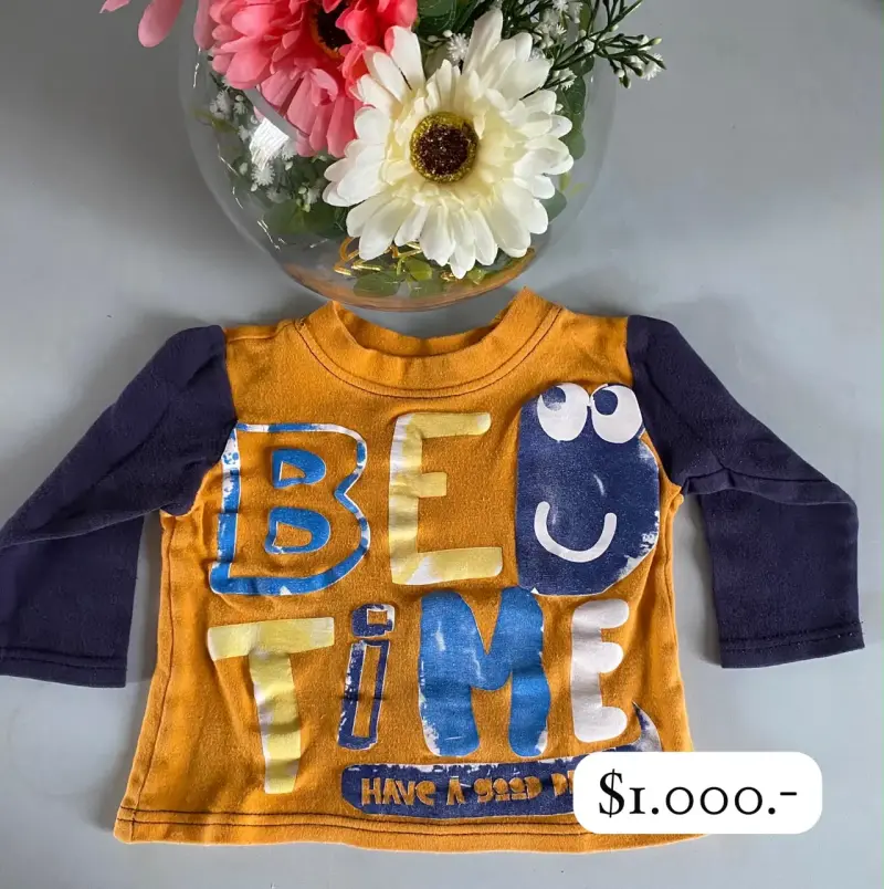 Polera manga larga infantil "Bed Time"