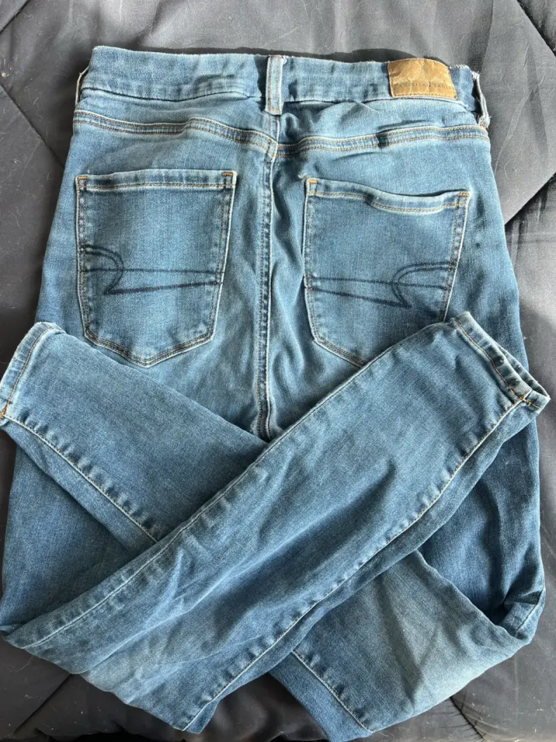 Jeans de mezclilla azul para hombre - 1
