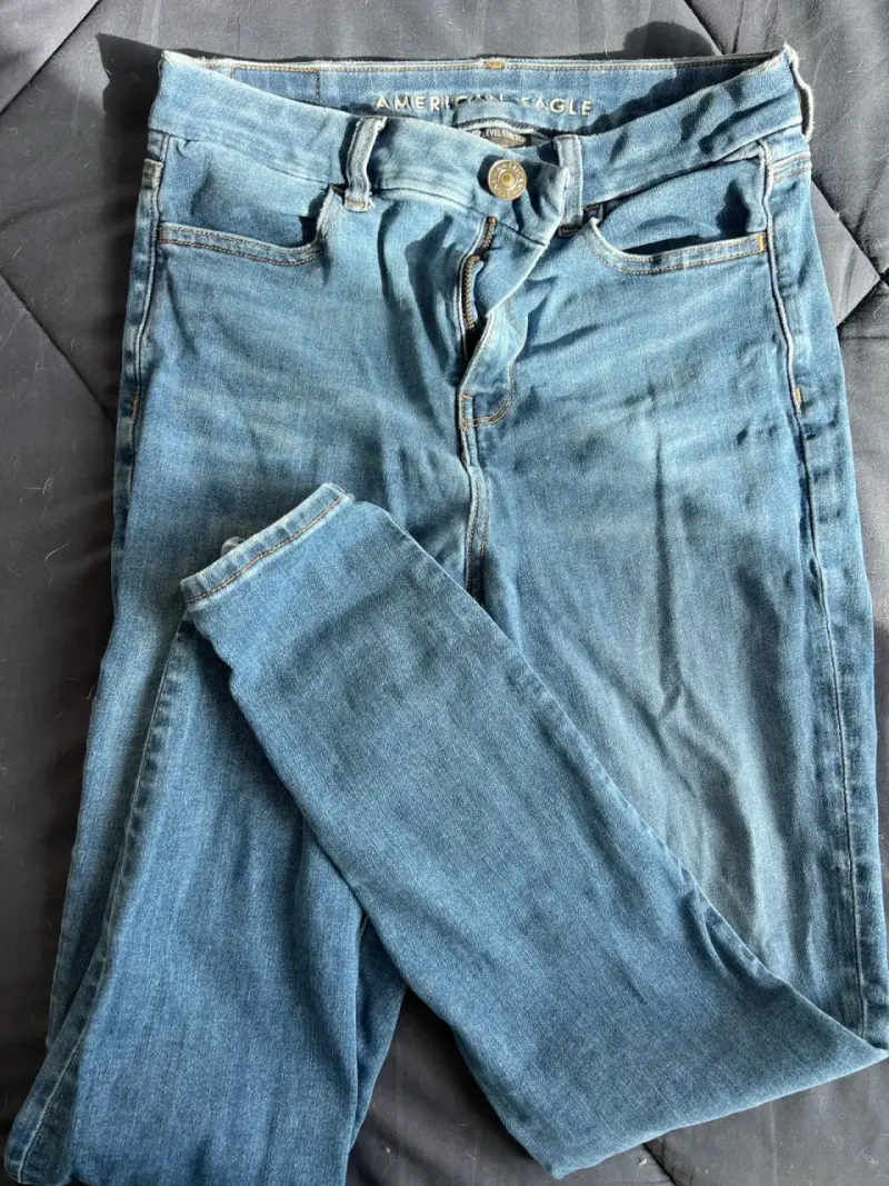 Jeans de mezclilla azul para hombre - 3
