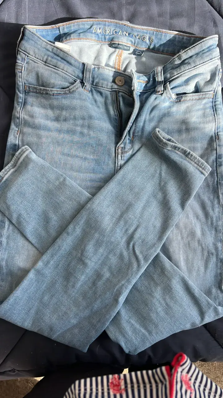 Jeans American Eagle azul claro stretch - 1