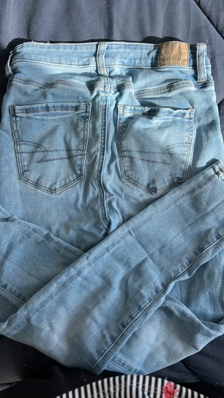 Jeans American Eagle azul claro para mujer - 3