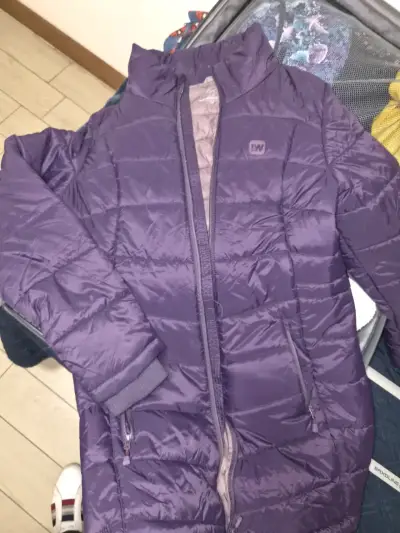 Parka weinbrenner morada para mujer talla m - miniatura 1