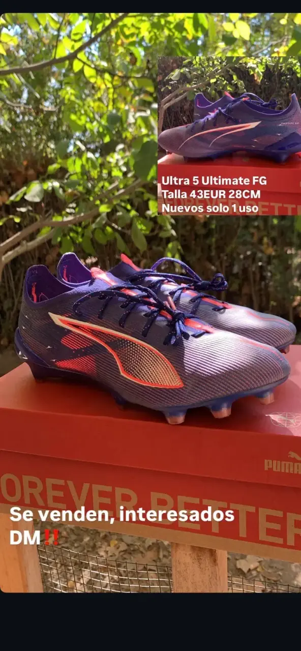 Botines de fútbol Puma Ultra 5 Ultimate FG talla 43
