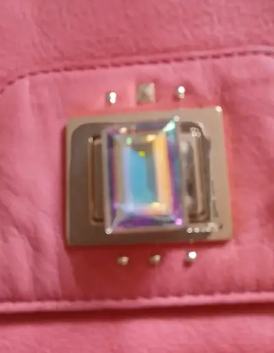 Cartera de cuero rosada. - miniatura 4