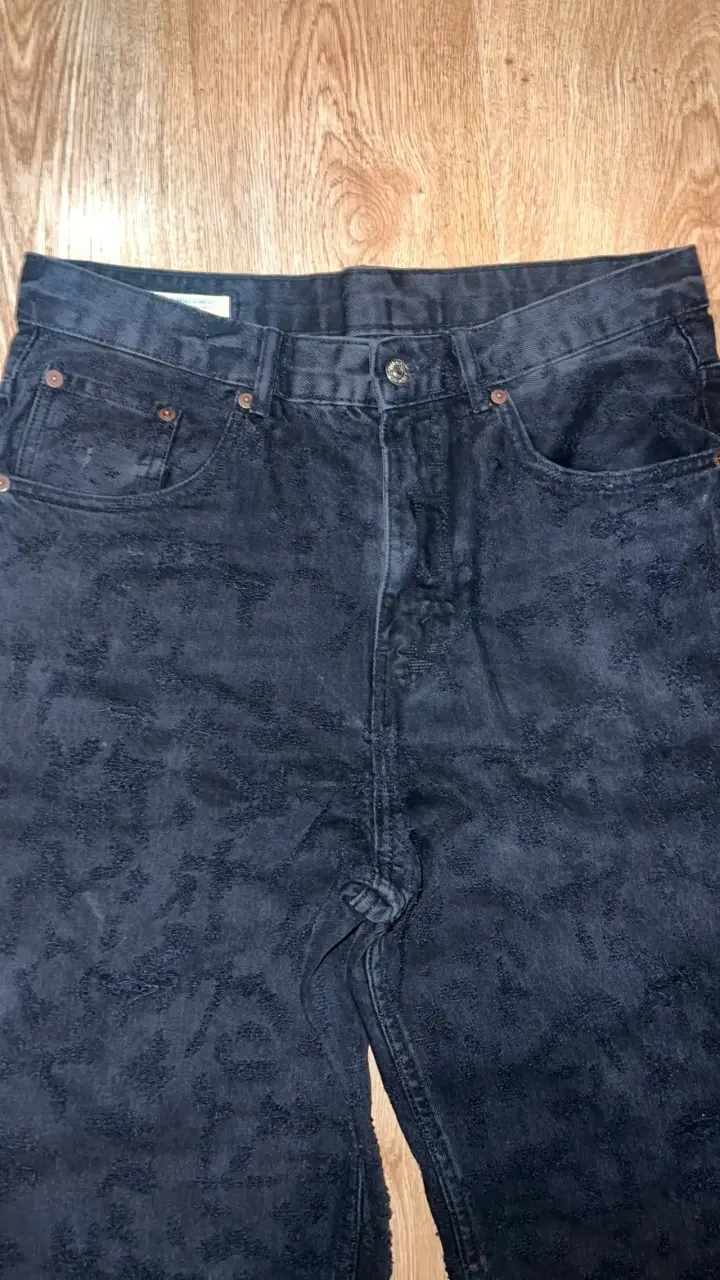 Jeans Zara negros baggy con efecto roturas - 2