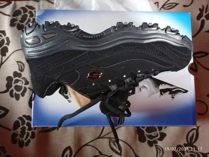 Zapatillas Skechers D'Lites Mujer Negras Talla 36 - 3
