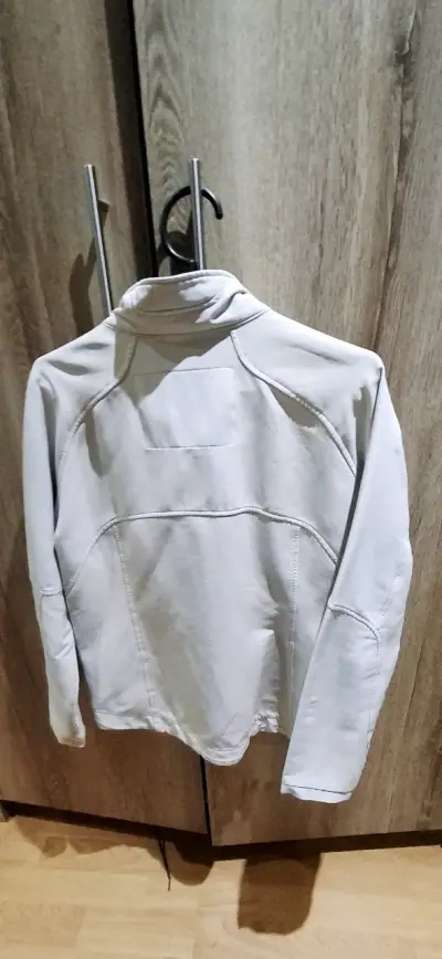Chaqueta blanca para mujer con cierre - miniatura 3
