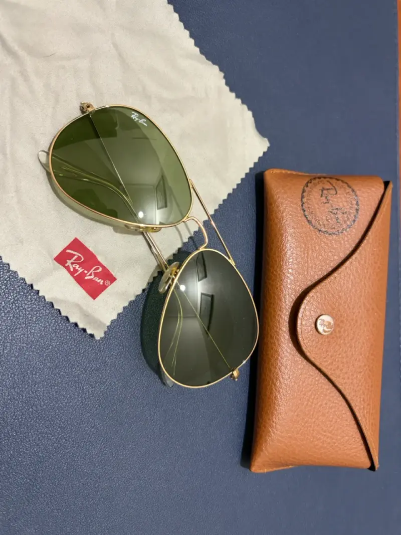 Gafas de sol Ray-Ban Aviator doradas - 1