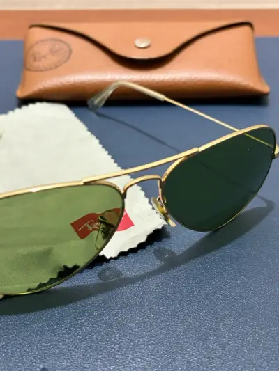 Gafas de sol Ray-Ban Aviator doradas - miniatura 2
