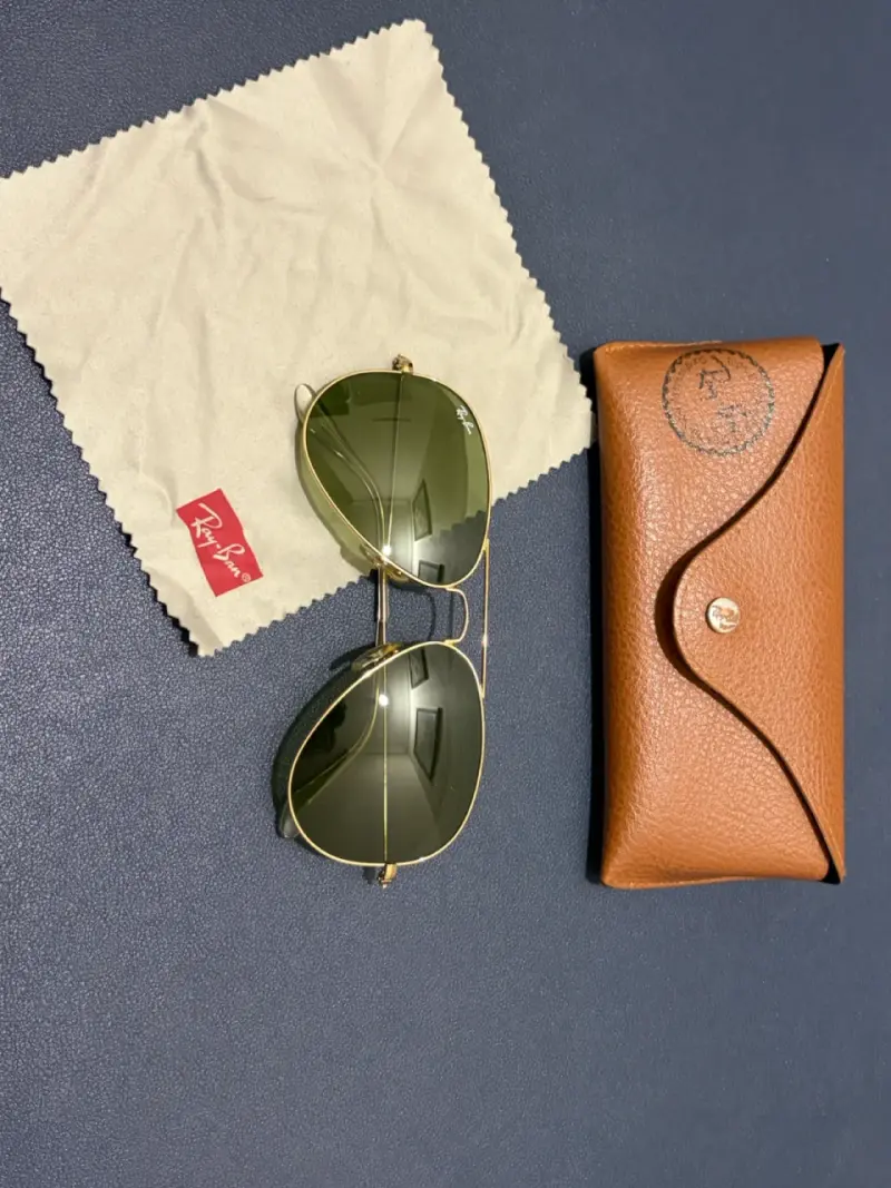 Gafas de sol Ray-Ban Aviator doradas - 3
