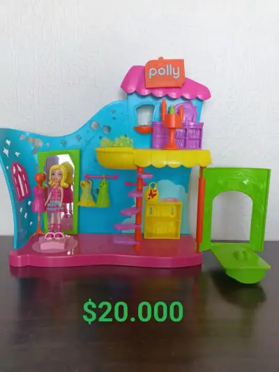 Casa de muñecas Polly Pocket colorida - miniatura 1