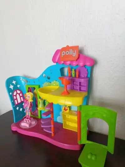 Casa de muñecas Polly Pocket colorida - miniatura 2