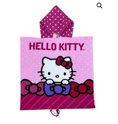 Poncho de baño infantil Hello Kitty con capucha - miniatura 3