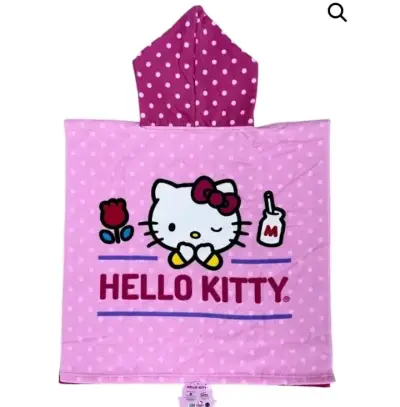 Poncho de baño infantil Hello Kitty con capucha - miniatura 4