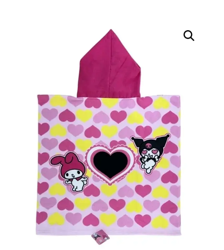 Poncho de baño infantil Hello Kitty con capucha - 6