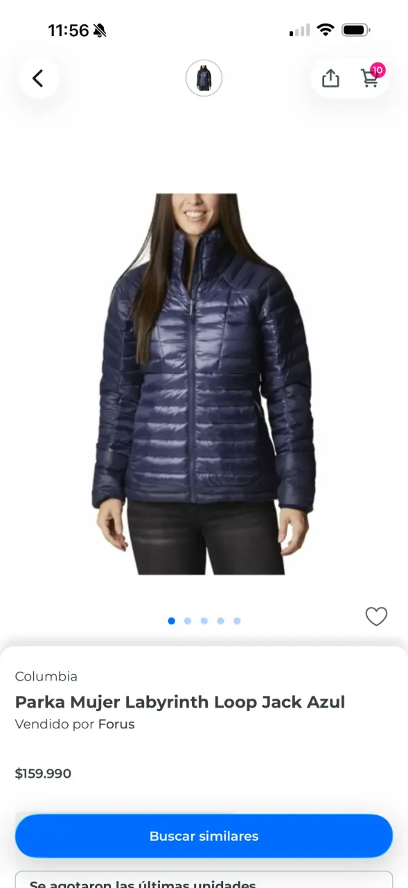 Parka Mujer Columbia Labyrinth Loop Azul - 1