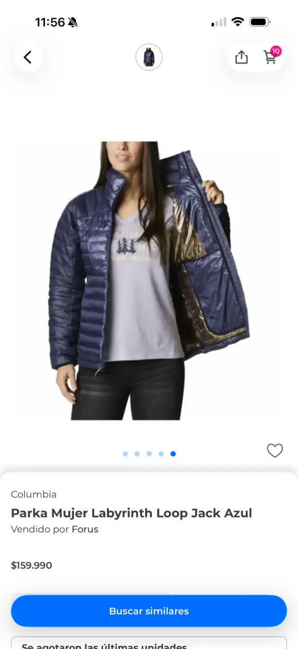 Parka Mujer Columbia Labyrinth Loop Azul - 3