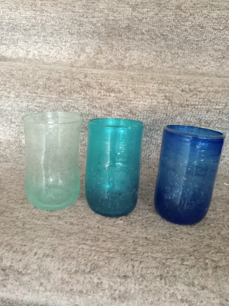 vasos de vidrio hechos a mano Egipto