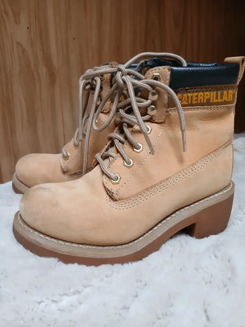 Botas Caterpillar beige - 4