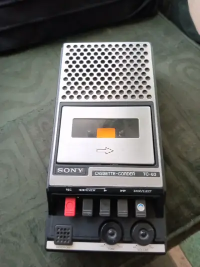 Grabadora Cassette Sony TC-63 Vintage - miniatura 2