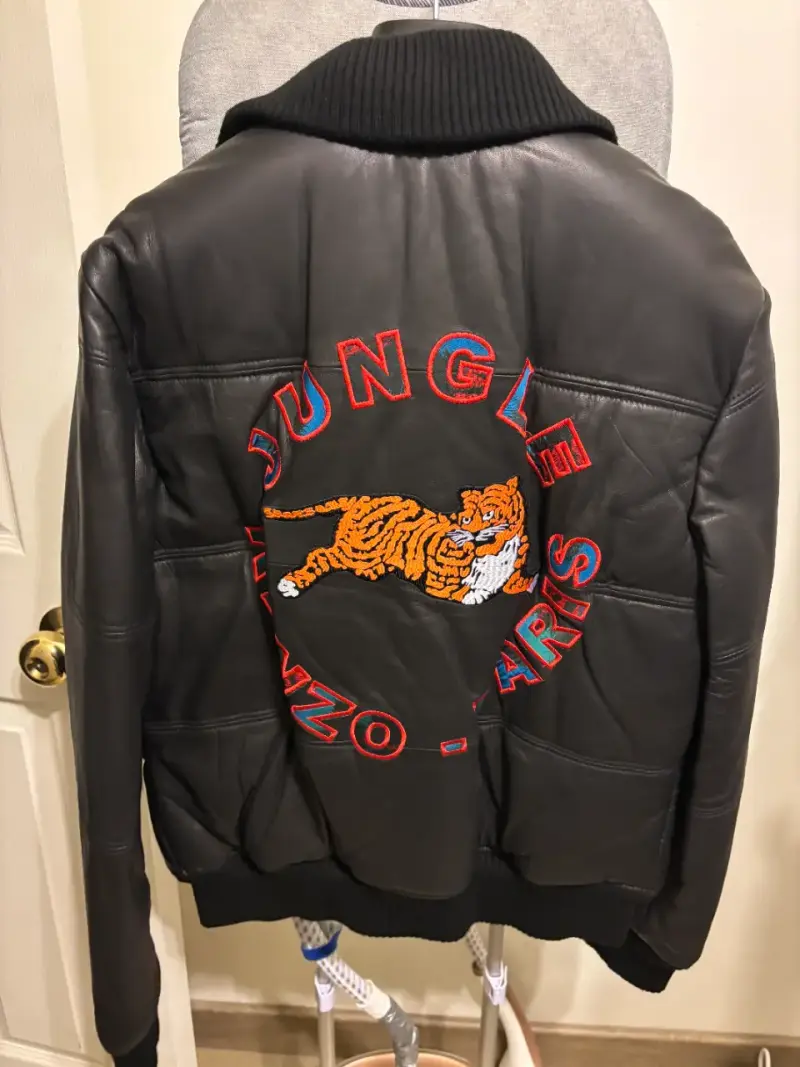 Chaqueta cuero KENZO X H&M con diseño de tigre - 1
