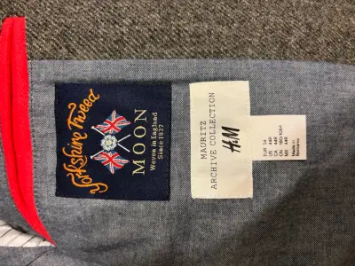 Blazer de lana gris H&M para hombre - miniatura 4