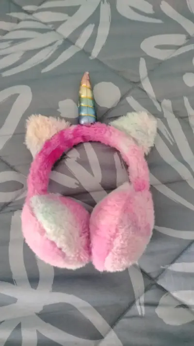 Bolso bandolera, orejeras diseño unicornio - miniatura 2