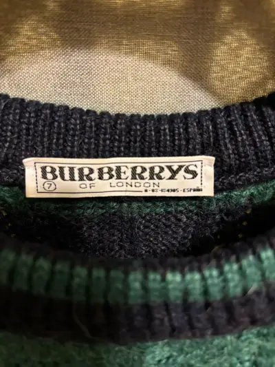 Suéter de lana a rayas Burberry's - miniatura 3