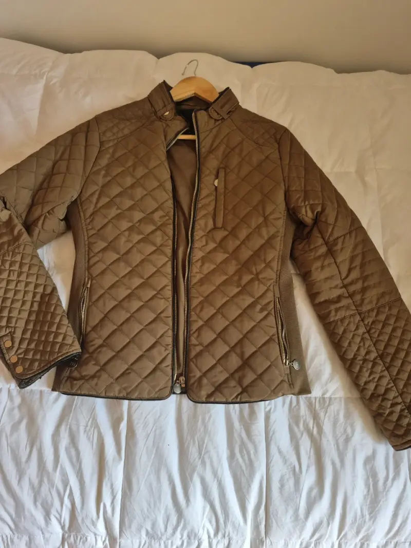 Chaqueta acolchada marrón para mujer - 1
