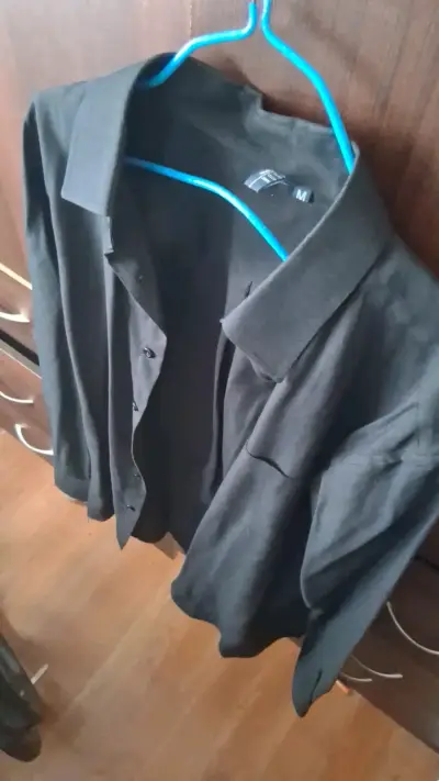 Camisa negra de hombre talla M - miniatura 1