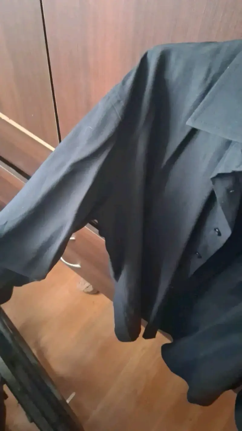 Camisa negra de hombre talla M - 4