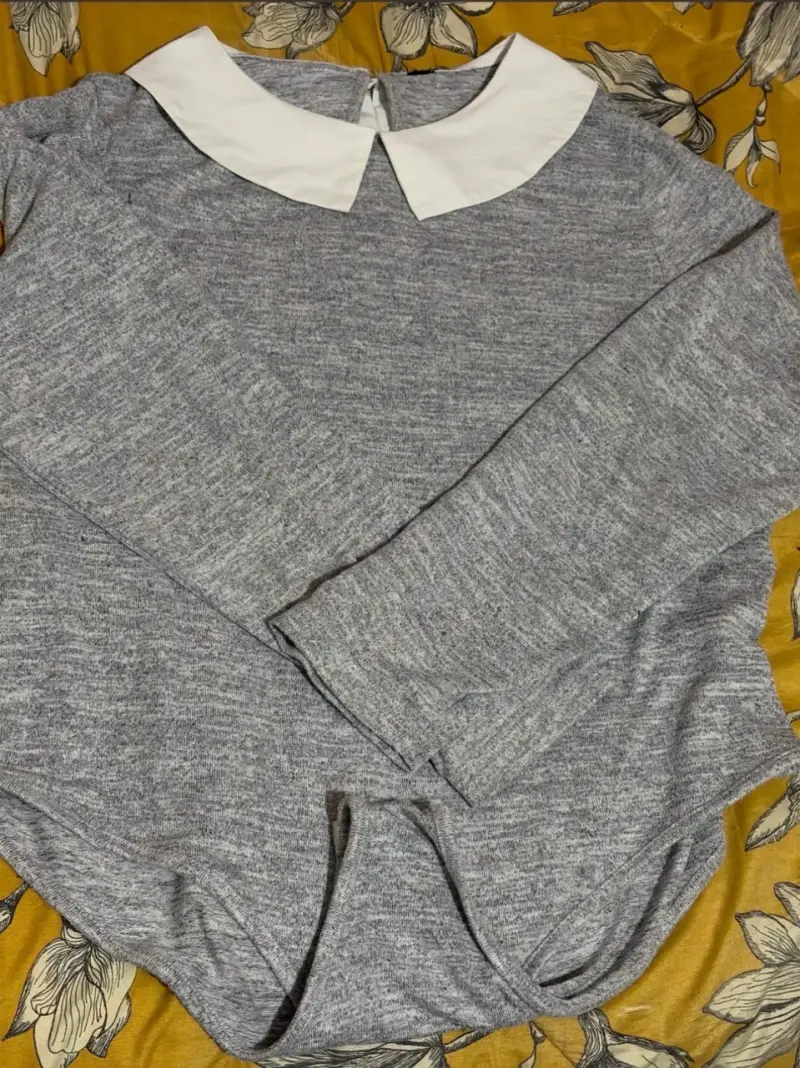 Body con cuello blanco para mujer - 1