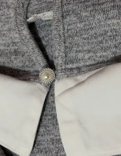 Body con cuello blanco para mujer - miniatura 2