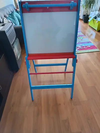 Pizarra infantil doble cara colorida - miniatura 2