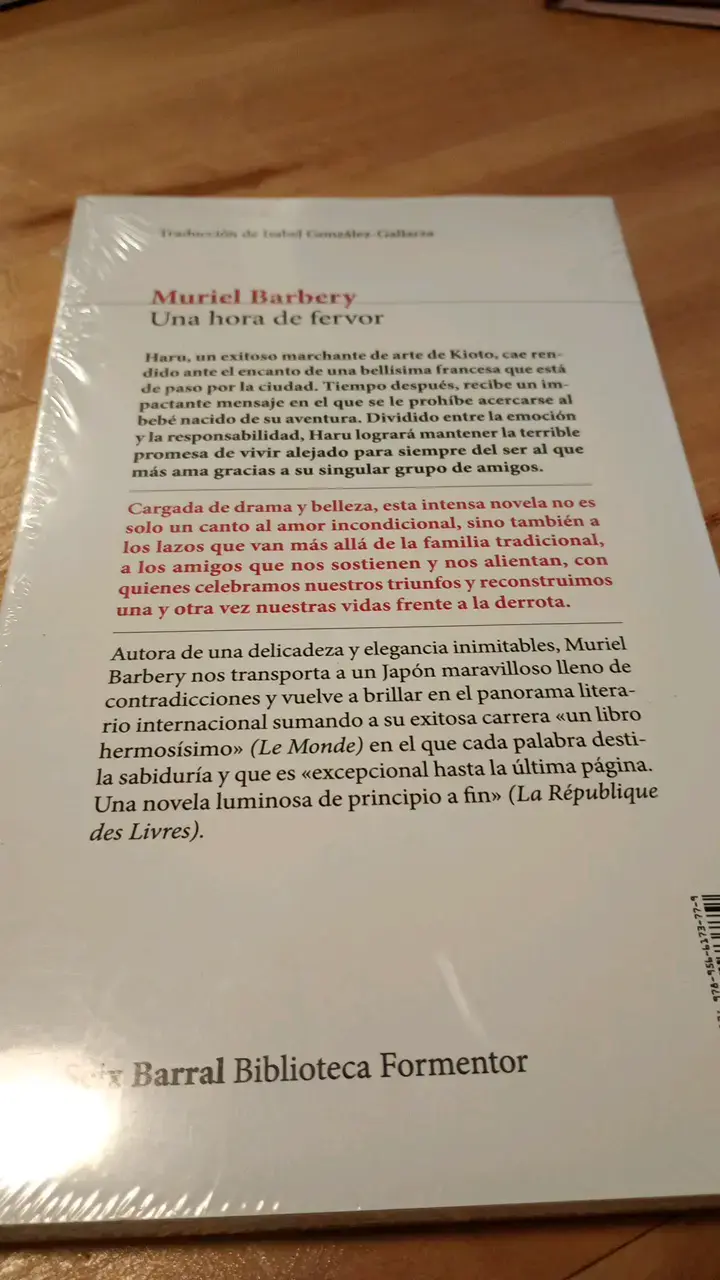 Libro 'Una hora de fervor' de Muriel Barbery - 2