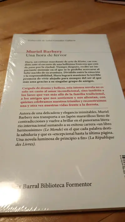 Libro 'Una hora de fervor' de Muriel Barbery - miniatura 2