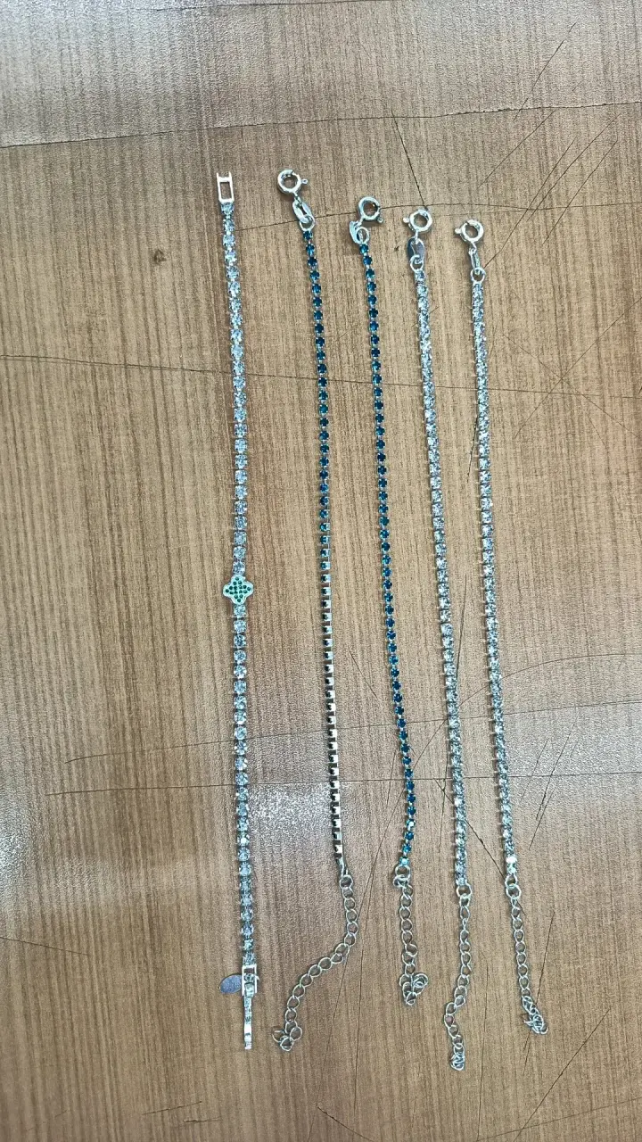 Pulseras y anillos de plata 925 con y sin circones - 3