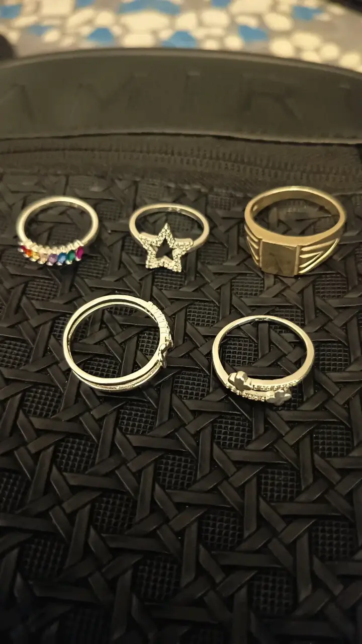 Pulseras y anillos de plata 925 con y sin circones - 4