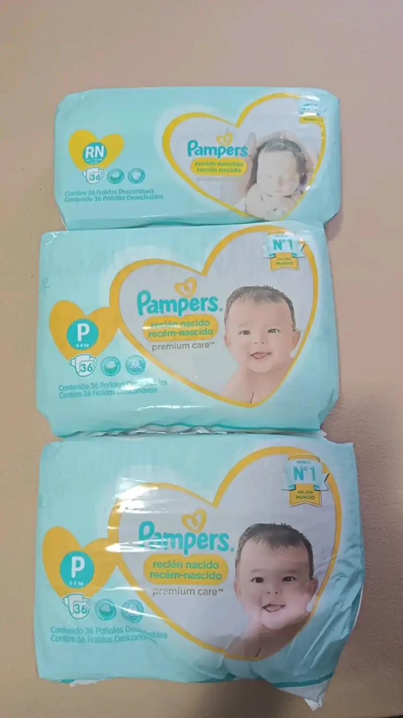 Pañales Pampers Premium Care recién nacido y pequeño