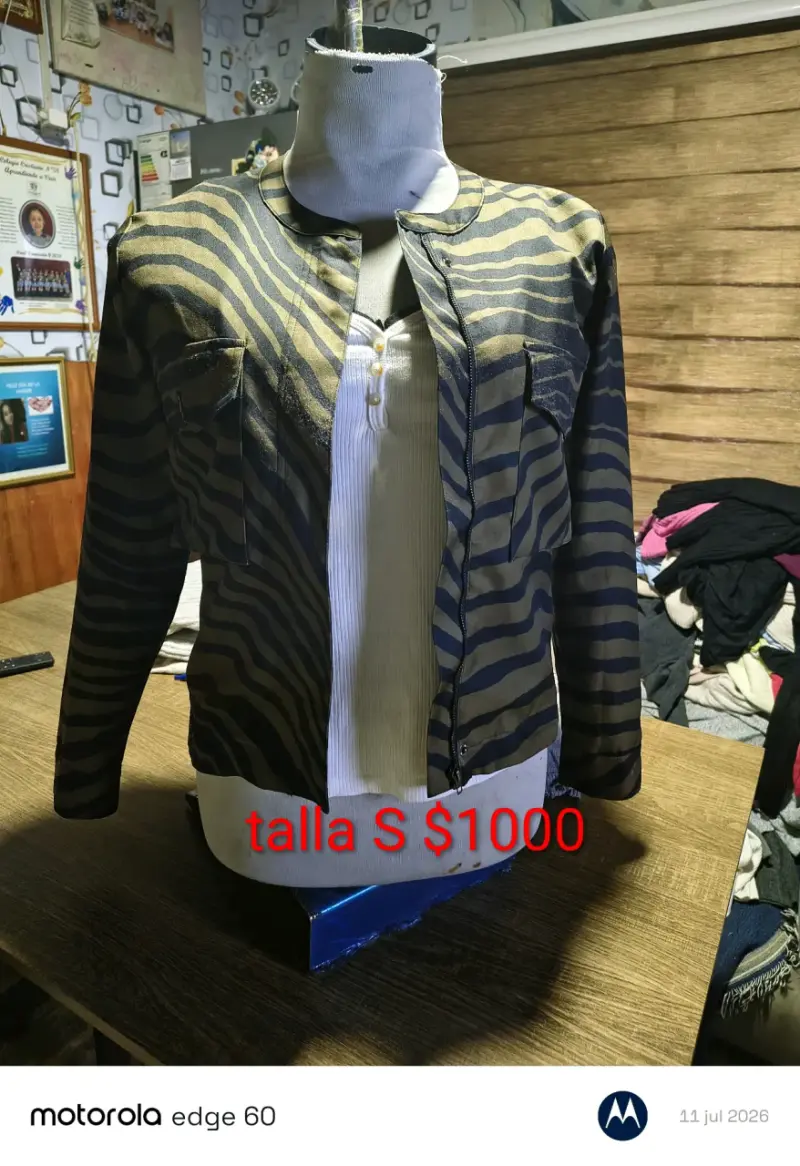 Chaqueta de rayas para mujer talla S
