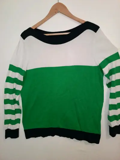 Suéter Michael Kors de rayas verde y blanco para m - miniatura 1