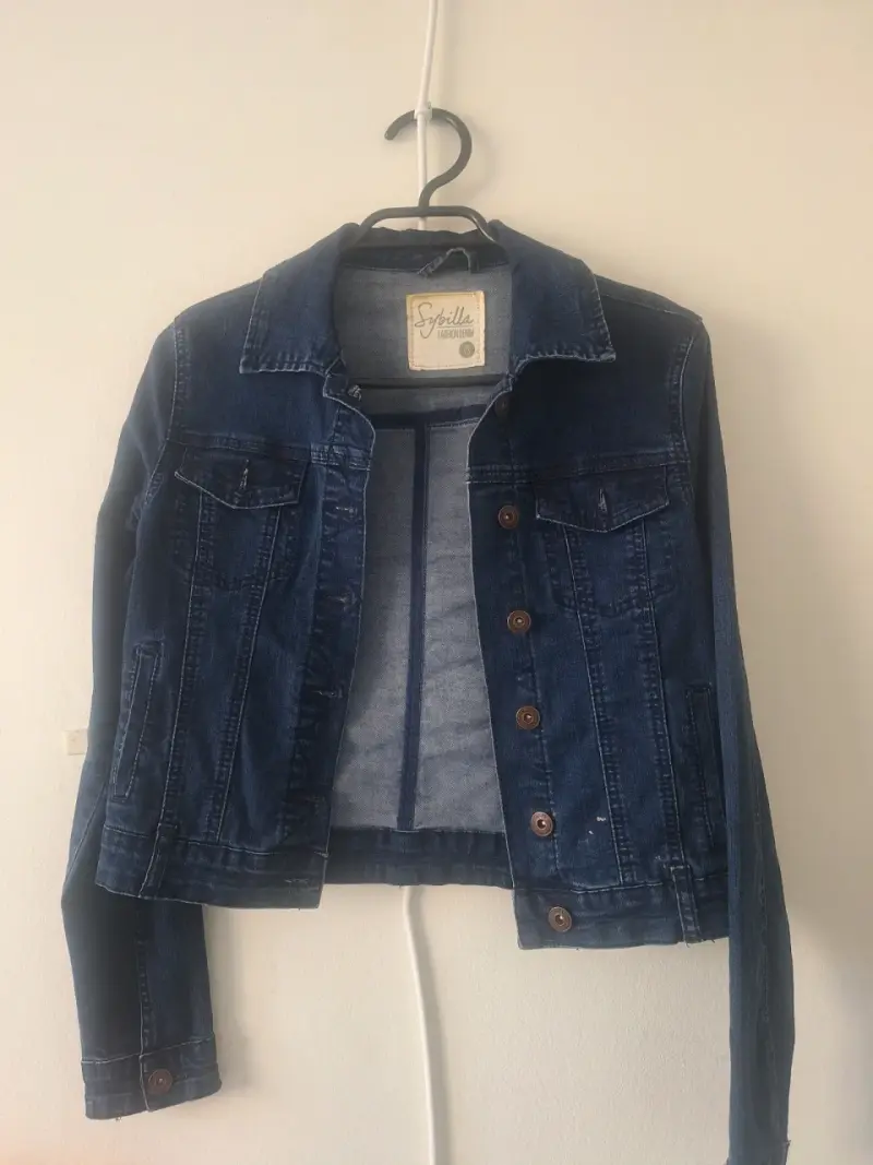 Chaqueta de mezclilla azul Sybilla para mujer - 1