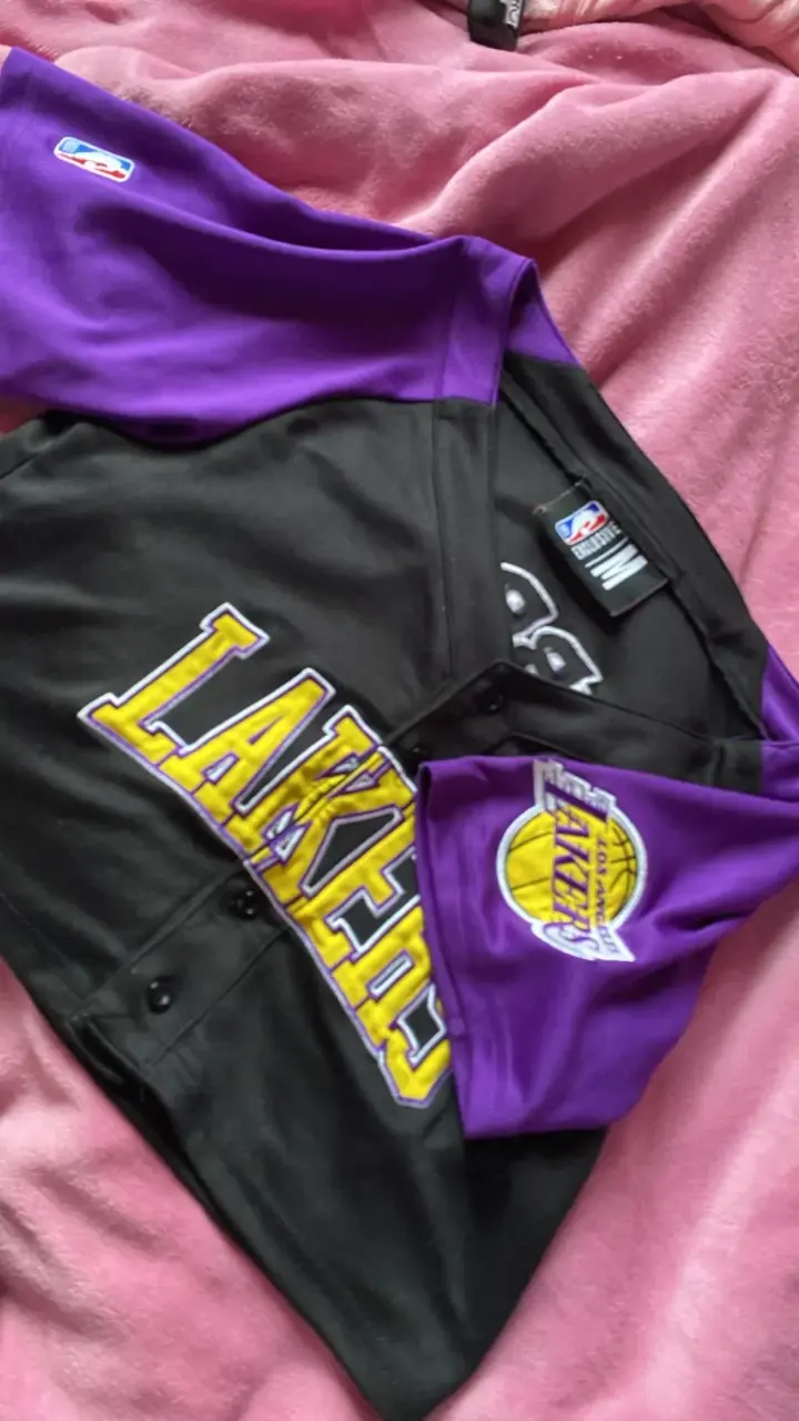 Chaqueta NBA Lakers negra y morada - 1