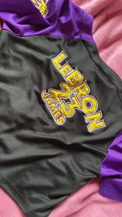 Chaqueta NBA Lakers negra y morada - miniatura 6