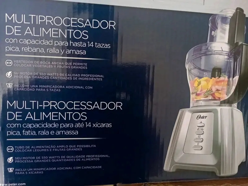 Procesador de Alimentos Oster Plateado - 5