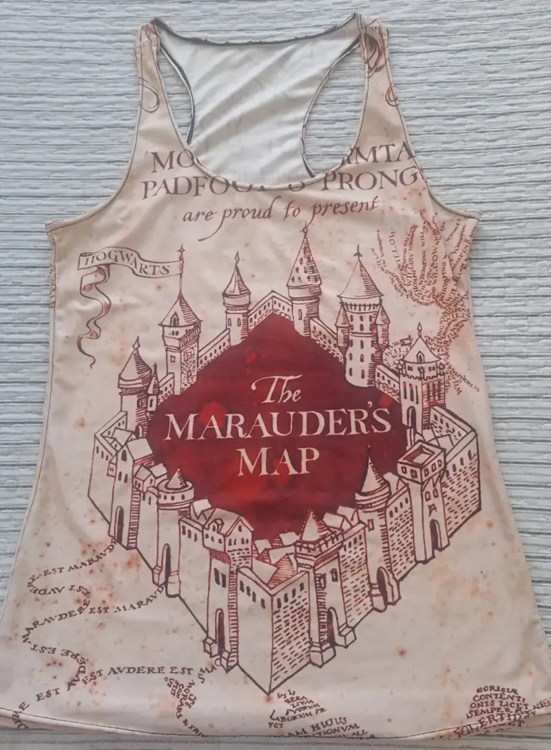 Polera sin mangas Mapa del Merodeador Harry Potter - 1
